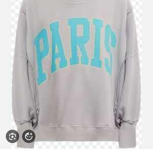 FREE PEOPLE We the Free Camden Paris Pullover Sweatshirt Size Large!